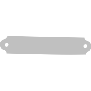 Maleriskilt 10 x 51 mm S�lv