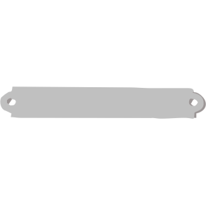 Maleriskilt 10 x 64 mm S�lv