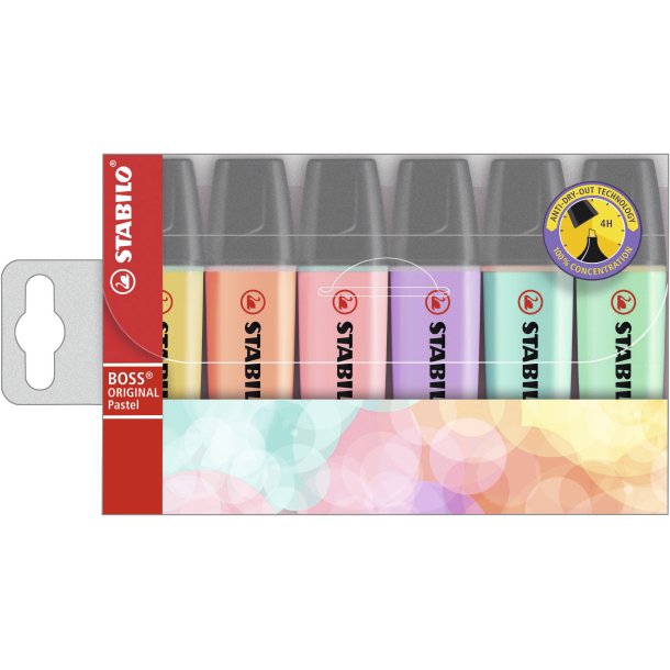 Stabilo Boss pastel 6-stk etui
