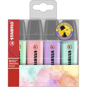 STABILO BOSS PASTEL 4-STK ETUI