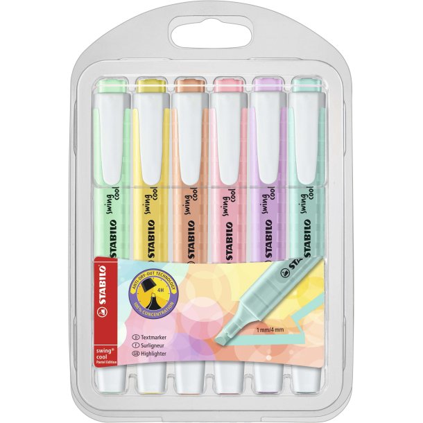 STABILO SWING COOL PASTEL 6-STK