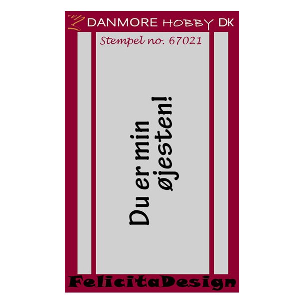 Stempel "Du er min jesten!"