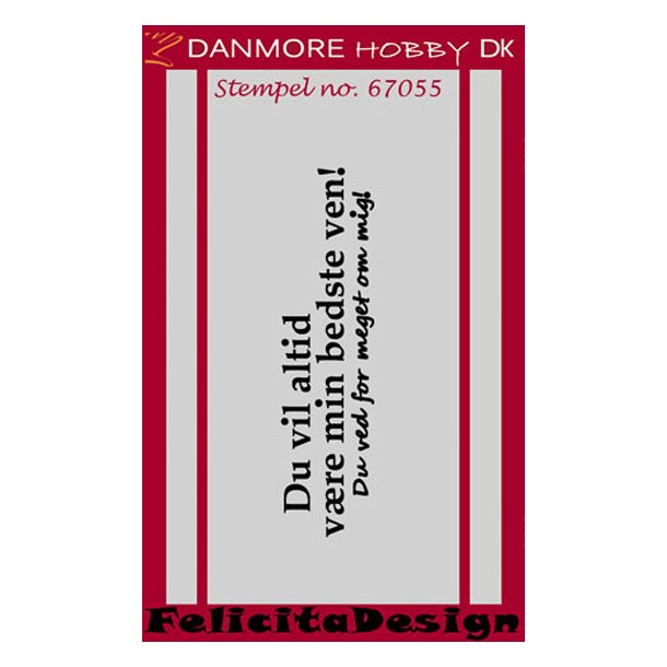 Stempel "Du vil altid vre min be