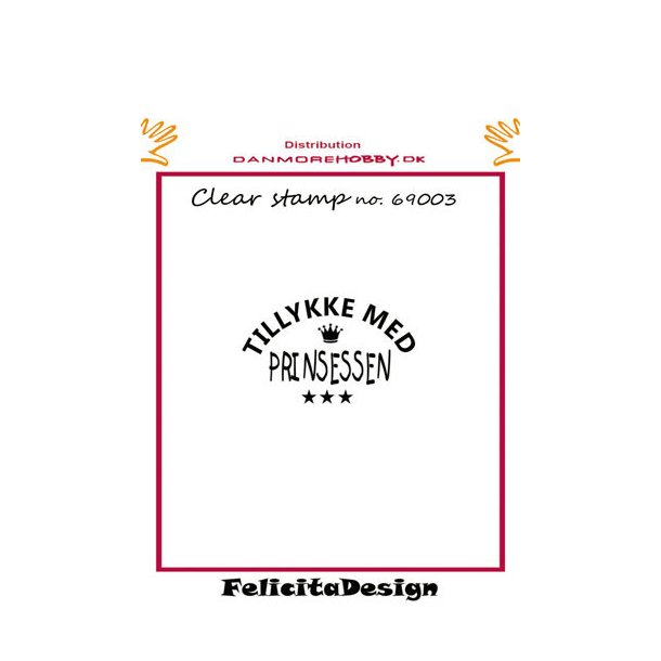 Stempel "Tillykke med prinsessen"