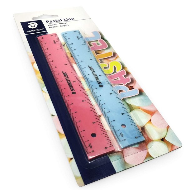 STAEDTLER PLAST LINEAL 2 STK.PASTEL