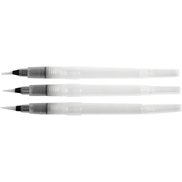 Vandpensler, str s+m+l 10ml 3 stk