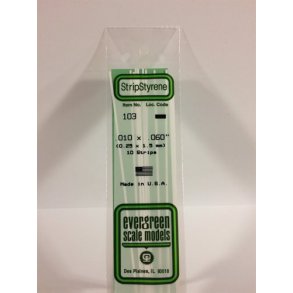 Firkandt profil 0,25x1,5 mm