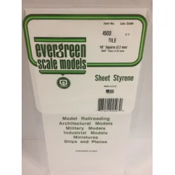 Fortovsfliser - 3,2 x 3,2 mm. 0,5mm fuge