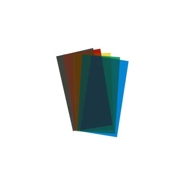 Transperant ark 15x30 cm 0,25 mm blandet