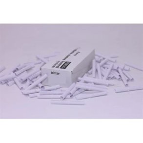 Hvid Nitte i �ske - 100 STK