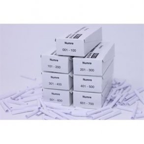 Tombolanummer 1-700 Hvid