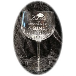 80 cl Gin glas 4 stk "weekend"