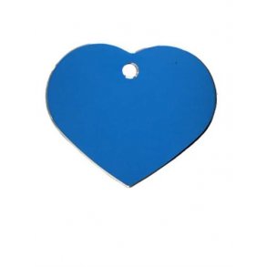 Hunde/katte tegn stort hjerte, Bl�, Aluminium