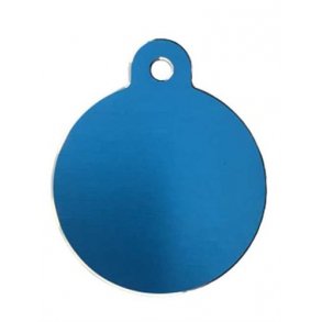 Hunde/katte tegn stort cirkel, Bl�, Aluminium