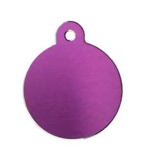 Hunde/katte tegn stort cirkel, Lilla, Aluminium