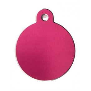 Hunde/katte tegn stort cirkel, Pink, Aluminium