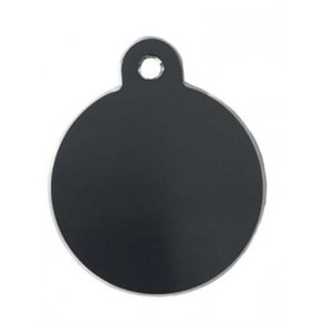 Hunde/katte tegn stort cirkel, Sort, Aluminium