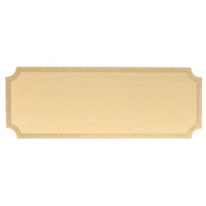 Skilt til gravering, Guld, 49x18 mm