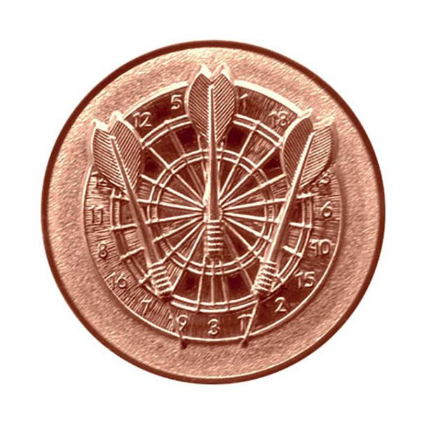 Emblem Dart 3D, 50 mm, Bronze