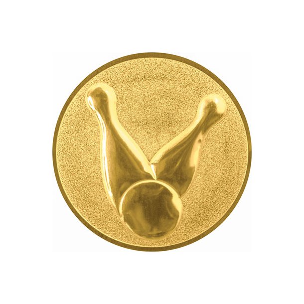 Emblem Bowling 3D 50mm Guld
