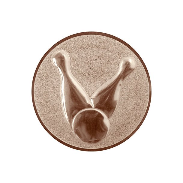 Emblem Bowling 3D 50mm Bronze