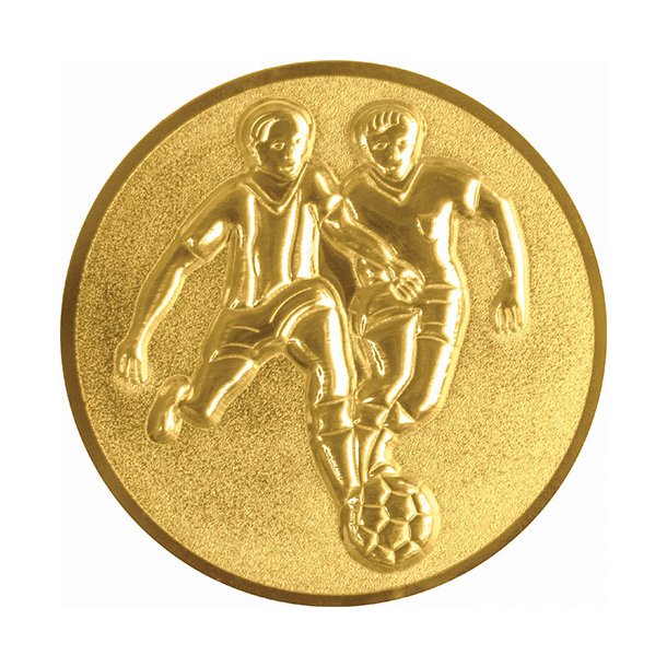 Emblem Fodbold 3D, 50 mm, Guld