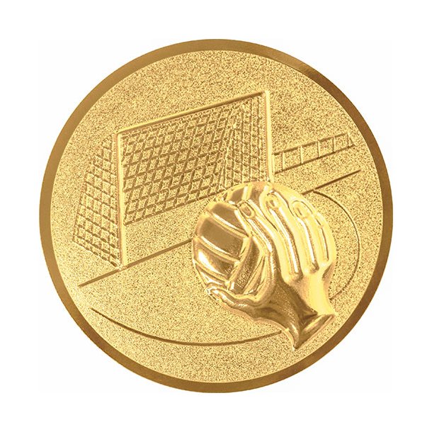 Emblem Hndbold 3D, 50 mm, Guld