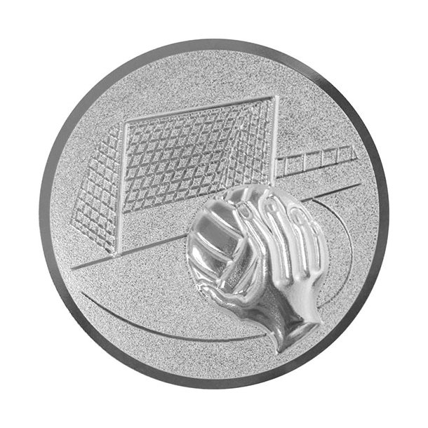 Emblem Hndbold 3D, 50 mm, Slv