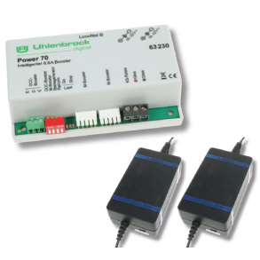 Power 70, 6,8A Booster mit  2 Netzteilen